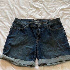 Eddie Bauer Boyfriend Rolled Jean shorts